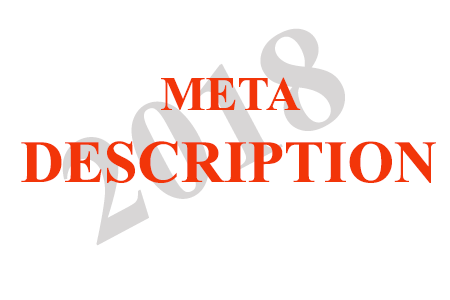 Thẻ Meta Description năm 2018