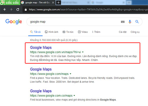 tao map tren google map
